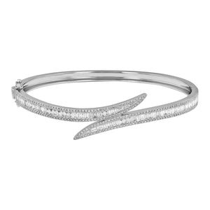 Leaf Wrap Diamond Bangle