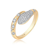 Snake Pave Diamond Ring