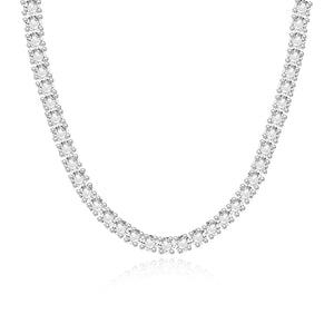 Lab Diamond Tennis Necklace 12ct