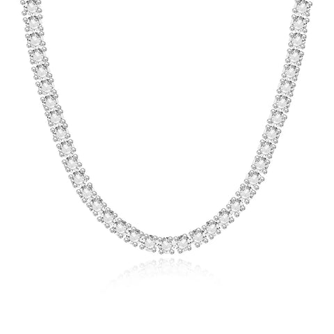 Lab Diamond Tennis Necklace 12ct