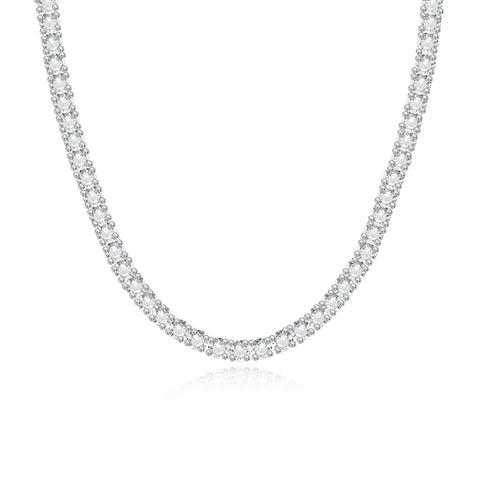 Lab Diamond Tennis Necklace 9ct